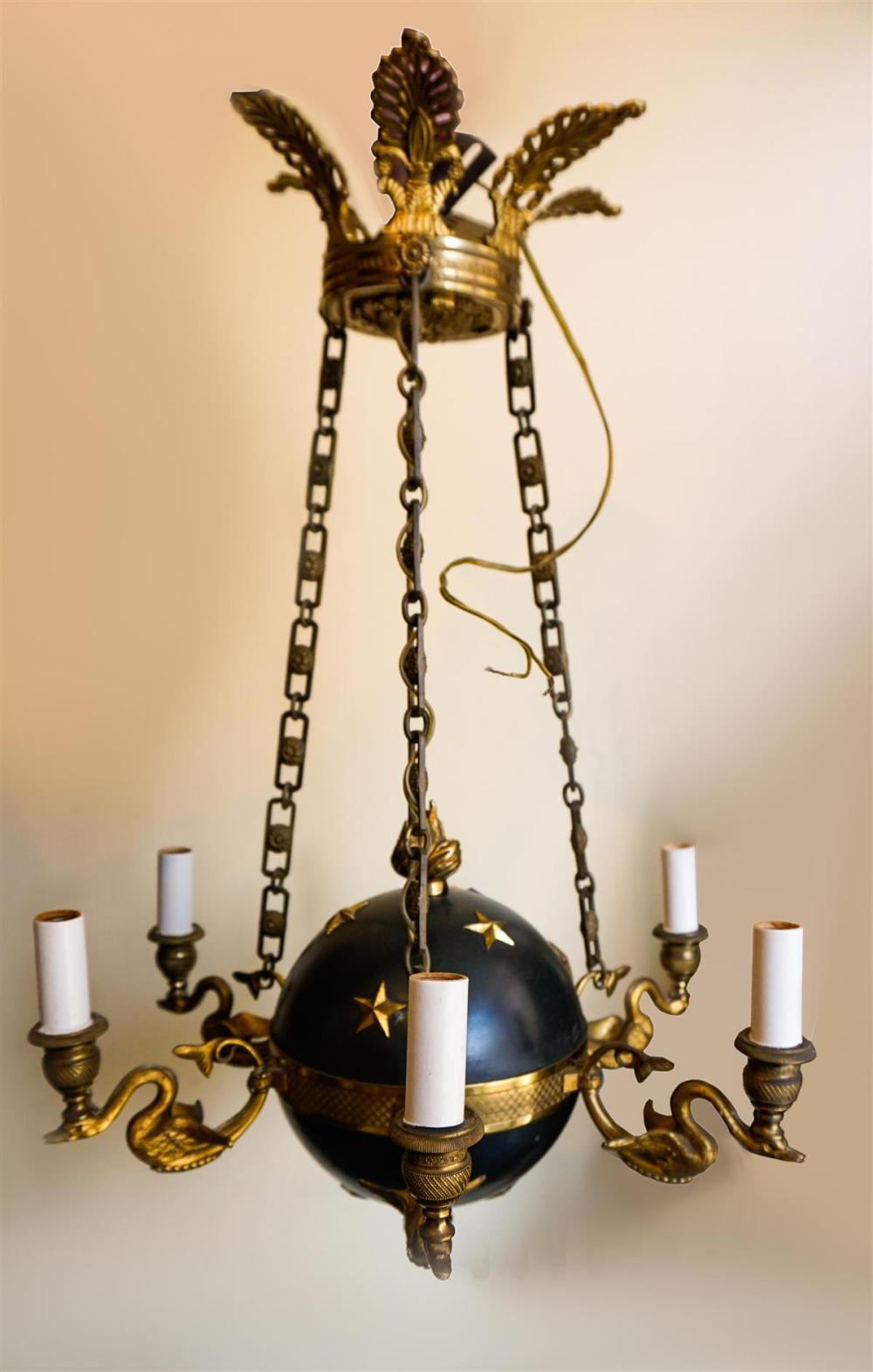 SMALL NEOCLASSICAL ANTIQUE BRASS