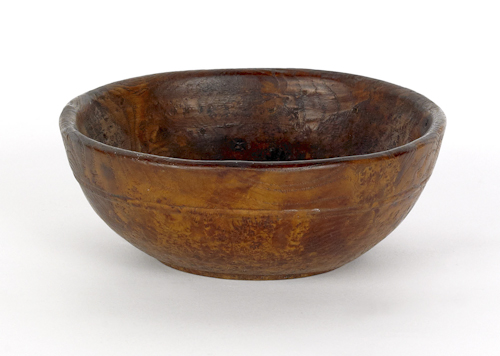 Small New England burl bowl early