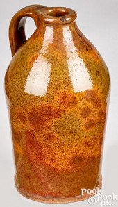 SMALL NEW ENGLAND REDWARE JUG,