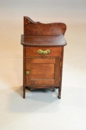 SMALL NIGHT STAND WITH CARVED