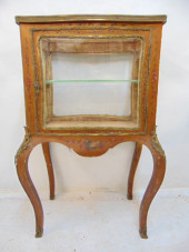 SMALL PAINT DECORATED VITRINE