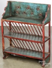 SMALL PAINTED BOOKSHELF, 20TH