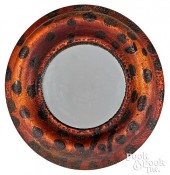 SMALL PAINTED POPLAR MIRROR, 1