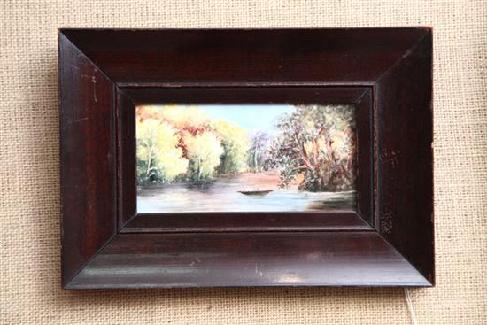 SMALL PAINTING ON PORCELAIN.