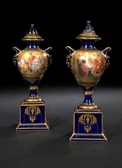 Small Pair of Austrian Porcelain