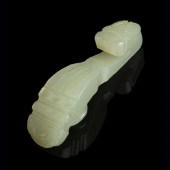 SMALL PALE CELADON JADE 'QIN'