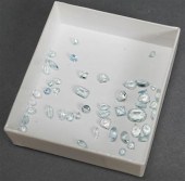 SMALL PARCEL OF UNMOUNTED AQUA
