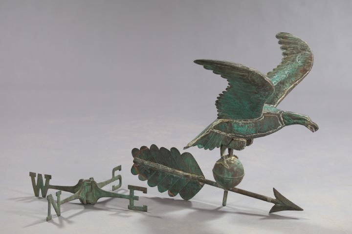 Small Patinated Copper Eagle