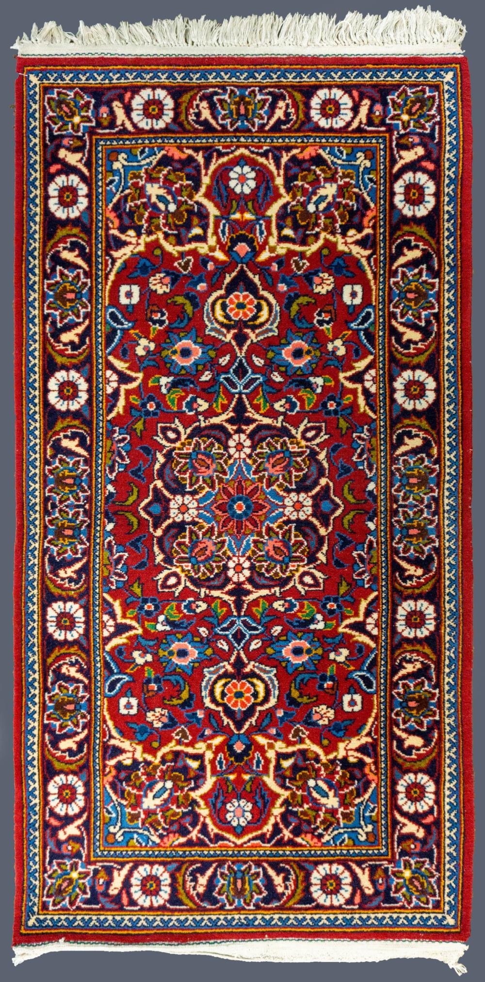 SMALL PERSIAN KASHAN HAND KNOTTED