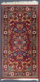 SMALL PERSIAN KASHAN HAND KNOT