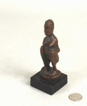 SMALL POLYCHROMED BRONZE FIGUR
