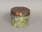 SMALL ROUND WALLPAPER COVERED