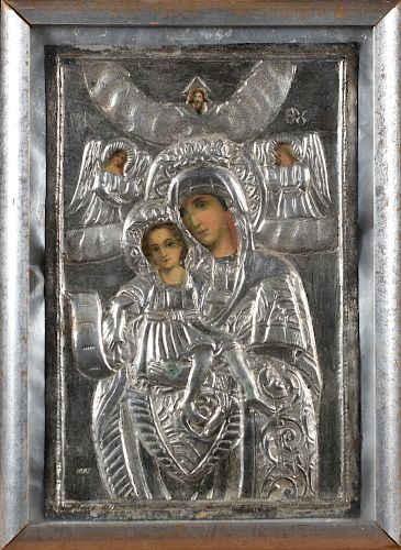 SMALL RUSSIAN ICON W/ 800 SILVEROne
