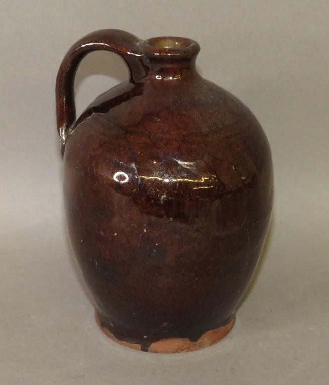 SMALL SEMI-OVOID REDWARE JUGca.