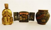 Small shrine  lacquer and gilt