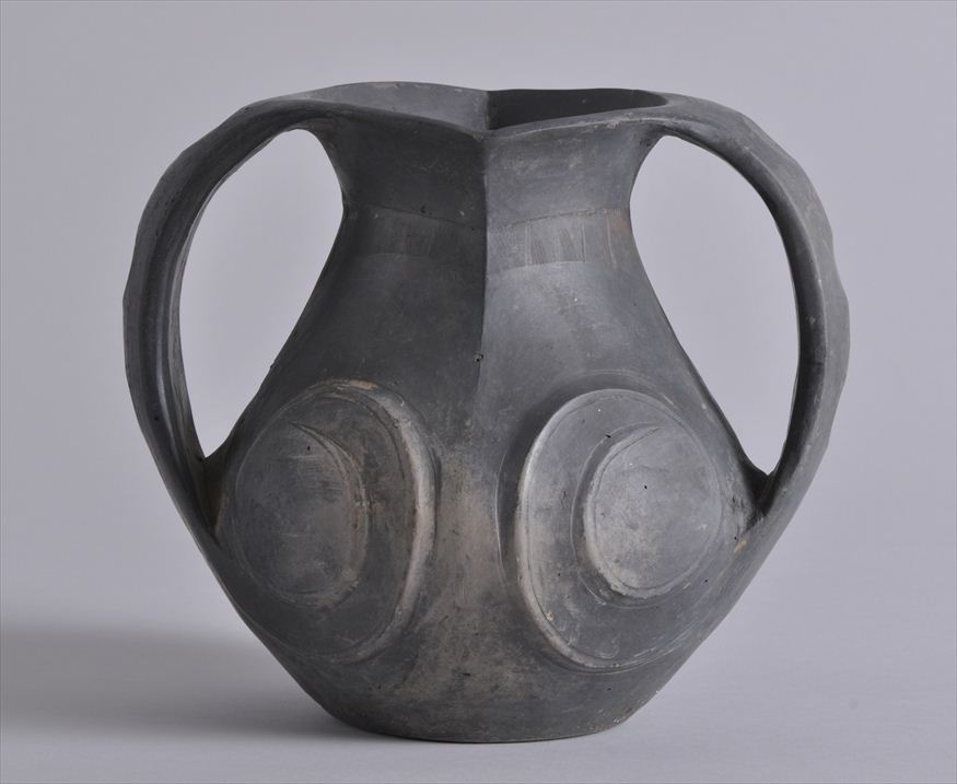 SMALL SICHUAN BLACK POTTERY AMPHORA