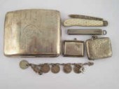 Small silver. A vesta case Bir
