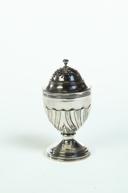 ***SMALL SILVER CASTOR.  Hallmarked