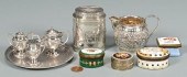SMALL SILVER ITEMS PLUS ENAMEL