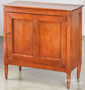 SMALL STAINED PINE CUPBOARD<br