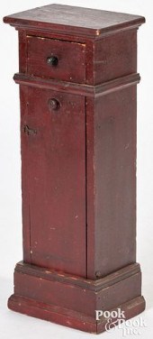 SMALL STAINED PINE STAND, 19TH