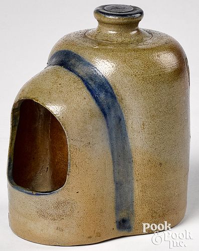 SMALL STONEWARE FEEDER, 19TH
