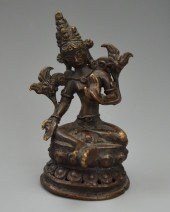 SMALL THAI-STYLE BRONZE BUDDHA