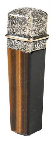 SMALL TIGERS EYE PERFUME BOTTL