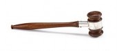 Small turned wooden gavel    1