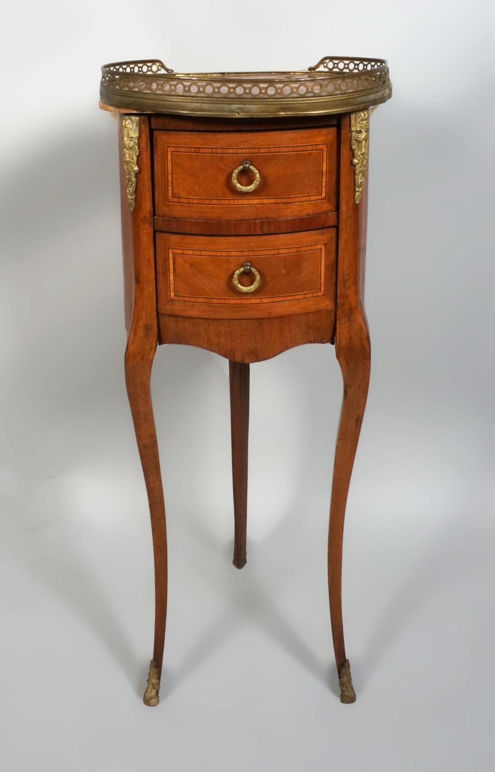 SMALL TWO DRAWER LOUIS XV SIDE