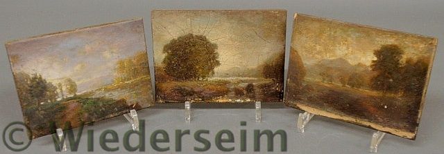 Small unframed oil on panel