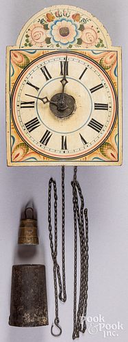 SMALL WAG ON THE WALL CLOCK, 19TH