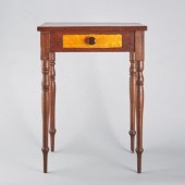 SMALL WALNUT WORK TABLEA small