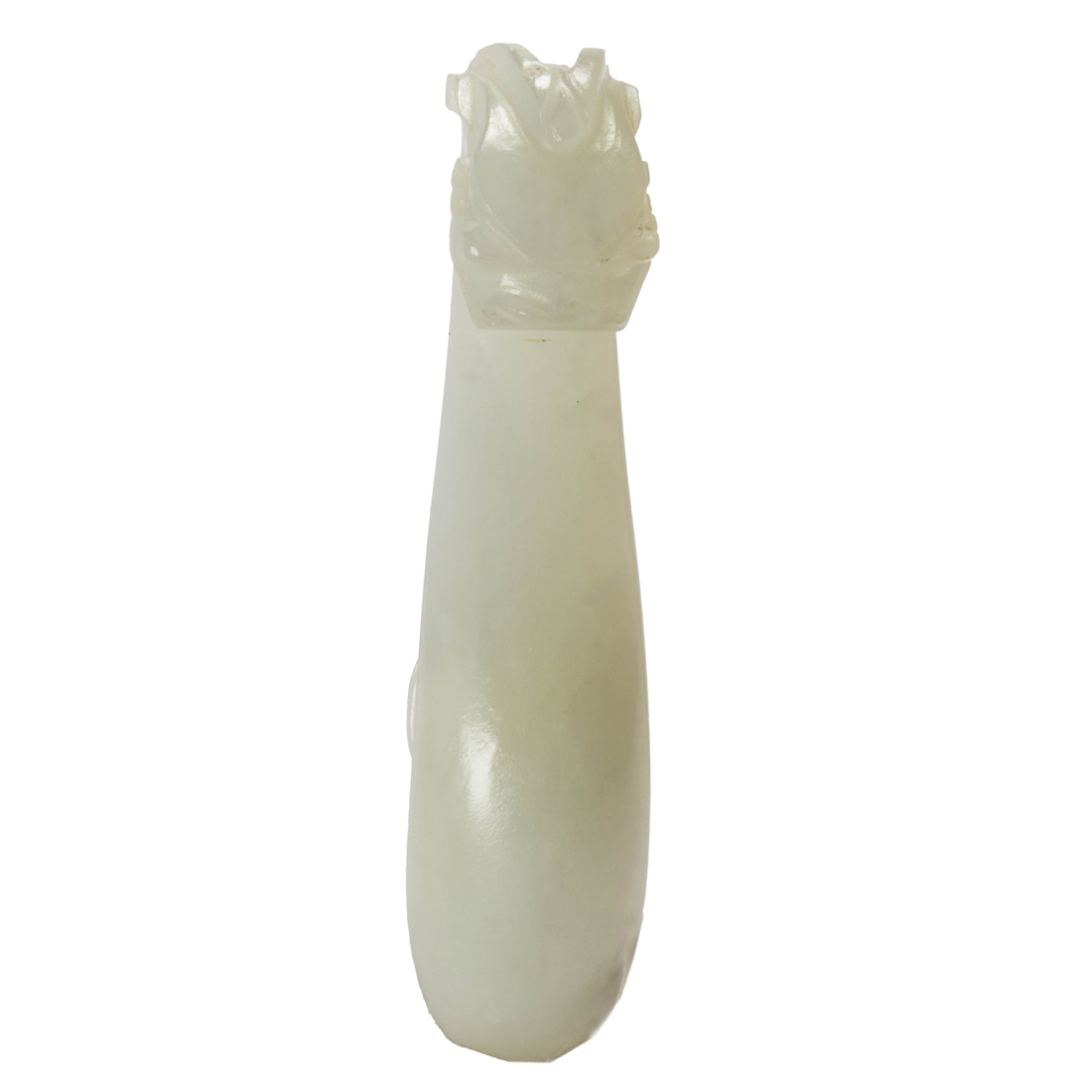 SMALL WHITE JADE BELT HOOK Small