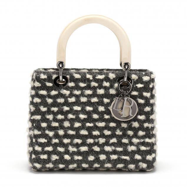 SMALL WOOL TWEED HANDBAG, DIOR LADY