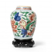 SMALL WUCAI 'BUDDHIST LION' JA