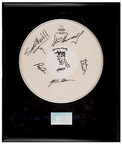 SMASH MOUTH AUTOGRAPHED DRUM-HEAD