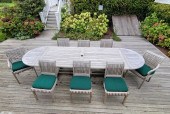 SMITH & HAWKEN TEAKWOOD OVAL D