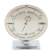 SMITHS ART DECO MIRRORED & CHR