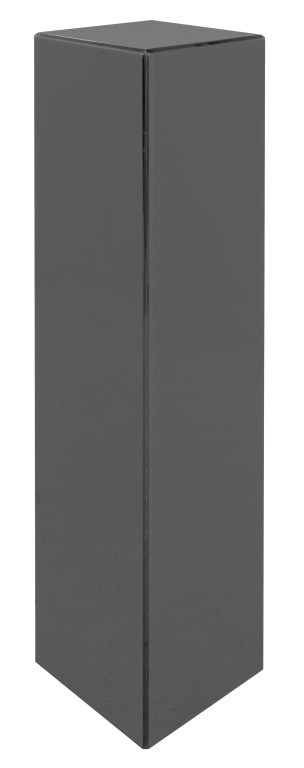 SMOKED FACETED LUCITE PEDESTAL,
