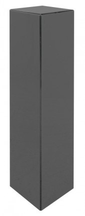 SMOKED FACETED LUCITE PEDESTAL