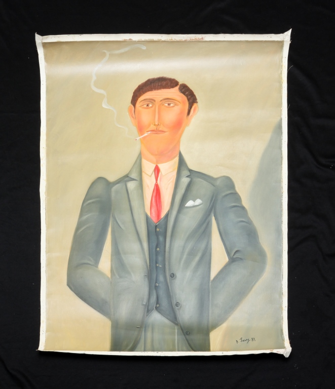 SMOKING MAN BY BENJAMIN LEVY.