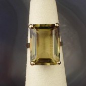 SMOKY CITRINE AND TEN KARAT GO