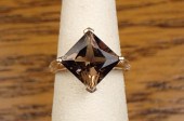 SMOKY QUARTZ AND YELLOW GOLD S