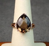 SMOKY QUARTZ, DIAMOND AND FOUR