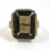 SMOKY TOPAZ, DIAMOND AND FOURT