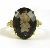 SMOKY TOPAZ, DIAMOND AND FOURT