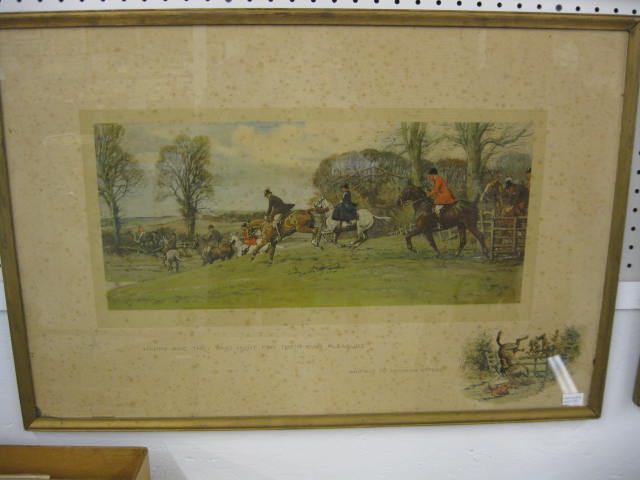 Snaffles Fox Hunt Print ''Happy Are