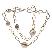 SNAKESKIN, METAL NECKLACE, KAR