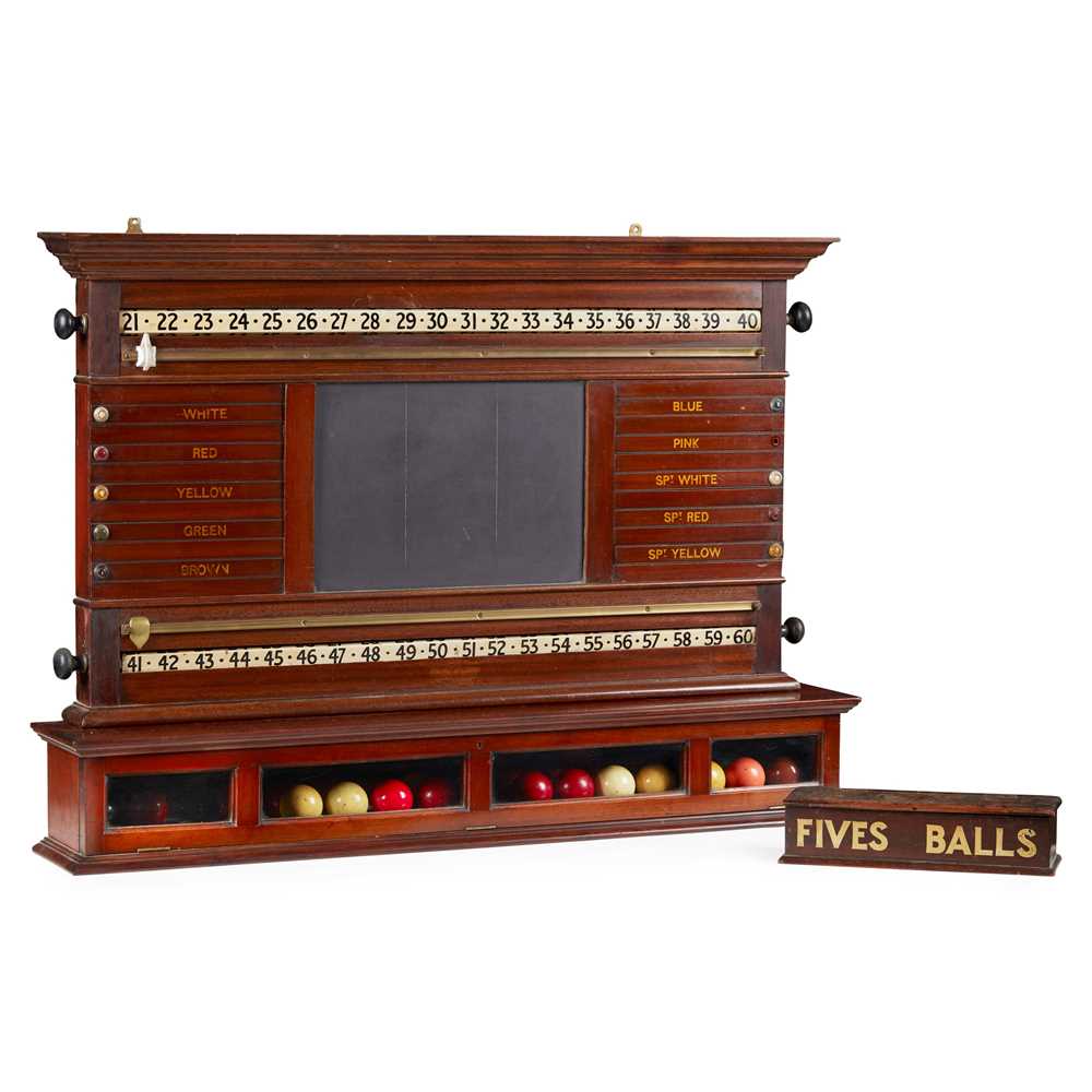 SNOOKER SCORE BOARD, BALL RACKS,